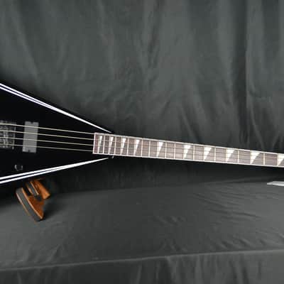 Jackson X Series RR-B IV Limited Edition Bass - Black with White Bevels image 2
