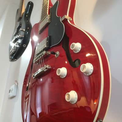 Hofner Verythin CT 2012 Cherry with Case image 12