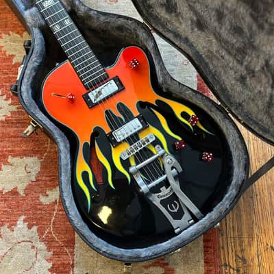 Limited Edition Epiphone FlameKat Semi Hollow Electric Guitar w/Hard Case image 14