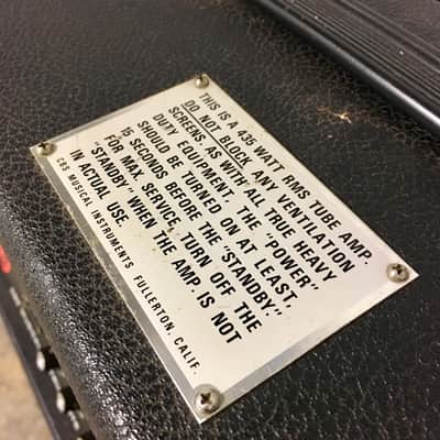 Fender 400-ps c 1969 original vintage USA 500 watt all tube monster bass guitar amplifier image 8