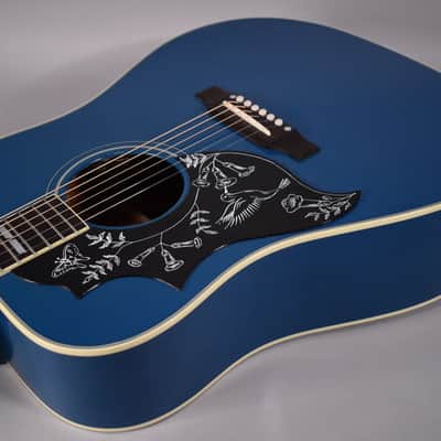 2021 Gibson Custom Shop Ltd Ed Hummingbird Acoustic-Electric Guitar | Big Sky Blue Finish W/OHSC image 12