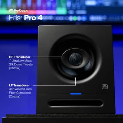 PreSonus Eris Pro 4 Studio Monitor — Bi-Amped Active Coaxial 4.5-inch image 2