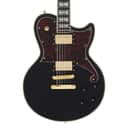 D'Angelico Deluxe Atlantic Baritone Solid Black w/Case