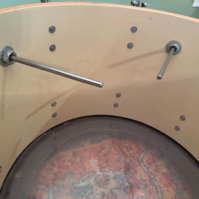 Ludwig S/L Series 4 Piece Shell Pack Vintage 80's Chrome Wrap image 10