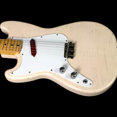 LEFTY! Boutique Custom Vintage Relic MM59 Musicmaster Shell Pink Nitro Pine 3/4 Size 22.5” Short Scale Clone Guitar 5.4 Lb HSC image 14