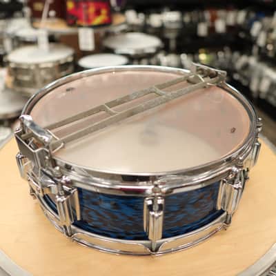 1969 Rogers Dyna-Sonic Wood 5x14" Snare Drum (Blue Onyx) image 10