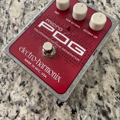 Electro-Harmonix Micro POG Polyphonic Octave Generator 2007 - Present - Red / Gray image 1