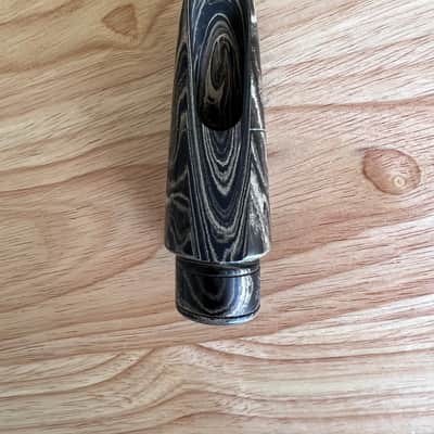 D’Addario  D5M Select Jazz Marble Alto Saxophone Mouthpiece & Rovner Ligature image 2