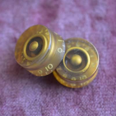 Vintage 1955 Gibson Gold Barrel Knobs Les Paul Goldtop 1954 Standard 1953 ES-175 image 9
