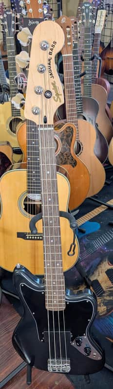 Squier Affinity Series Jaguar Charcoal Frost Metallic with Indian Laurel Fingerboard image 1