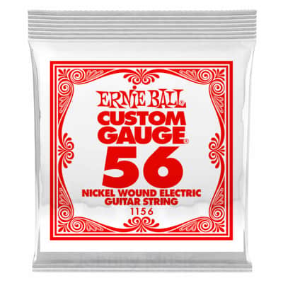 .056 Custom Gauge Electric Guitar Single String Nickel Plated Wound On Tin Plated Steel Hex Core image 1