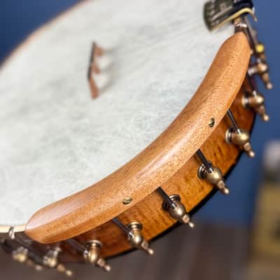 Limited Edition Ome Jasmine 12" 5-String Curly Maple Banjo with Mahogany Neck & Rolled Brass Tone Ring (only 25 made) image 22