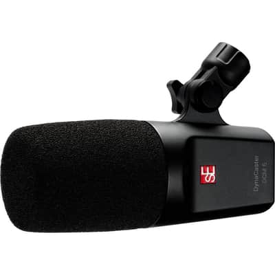 sE Electronics DynaCaster DCM6 All-purpose Dynamic Broadcast Microphone Cardioid with built-in +30dB Gain Mic Pre image 2
