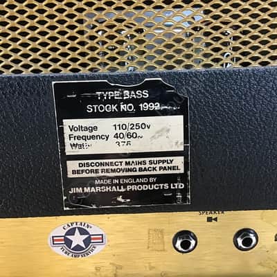 1972 Marshall - 1992 Super Bass 100W - ID 6105 image 16