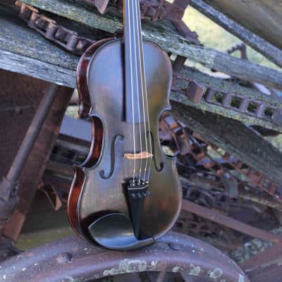 Crow Creek Fiddles Hoedown Special 4/4 size Handmade Fiddle / Violin with Case 2025 - Dark Rustic Brown image 13