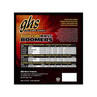 GHS Round Core Bass Boomers Universal Long Scale Medium Light 45-100 image 2