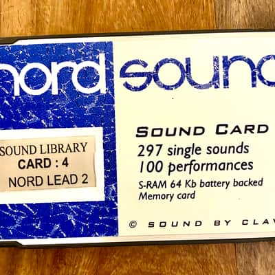 Clavia Ram Card Nord Sound 4 for Nord Lead 2 Memory Card