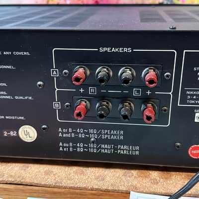 Nikko Dc Power Amplifier Alpha 20 Vintage Black Solid State 480w Warm Sounding image 17