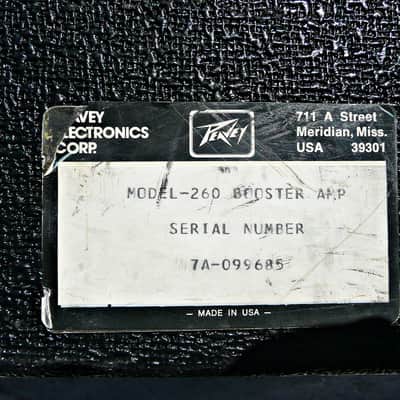 Peavey 260 Booster Bass / Guitar / PA Amp Head - PV Music Guitar / Electronics Shop Inspected, Serviced and Tested - Excellent Working Condition - Very Good Cosmetic Condition - Fast Shipping image 15