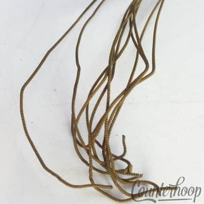 *Ludwig 14" 10-Strand Snare Drum Coiled Metal over Cloth Wires USA Vintage 20s* image 3
