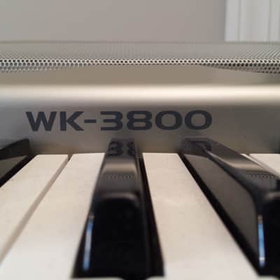 Casio WK 3800 keyboard with stand, power supply and sustain pedal image 12