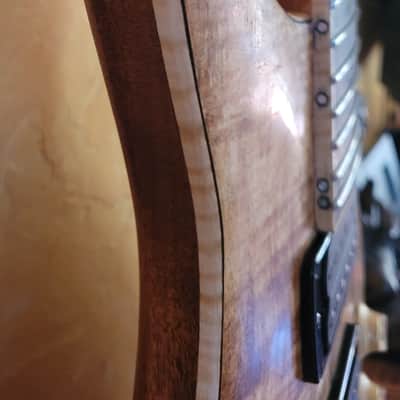 Luthier made Custom 24 Spalted Maple top Custom 2024 - Natural oil image 2