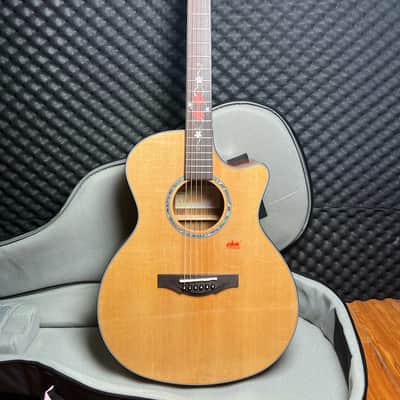 Kepma F2 Solid Top Acoustic Guitar with gig bag image 1