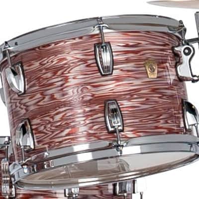 Ludwig *Pre-Order* Classic Maple 8x10" Vintage Pink Oyster Rack Tom Tom Drum Atlas Mount | Made in the USA | Special Order | Authorized Dealer image 1