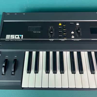 Ensoniq ESQ-1 Wave Synthesizer 1986 - Black “Metal Version” + Music Pack Cart image 4