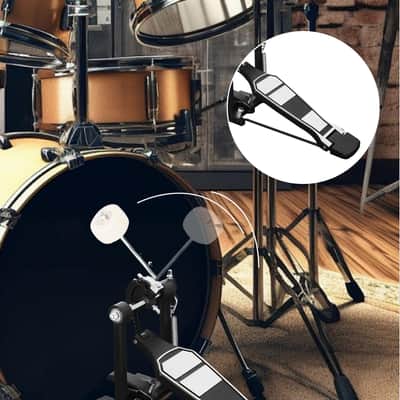 Single Bass Drum Pedal, Kick Drum Pedal for Drum Set Instrument, Single-Chain Drum Foot Pedal for Beginner & Pro Drummers image 3