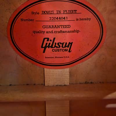 Gibson 2024 Custom Shop STUNNER PSL Doves In Flight Quilt Wildfire Burst 1 of 5 w/ OHSC, CoA & Build Sheet image 11