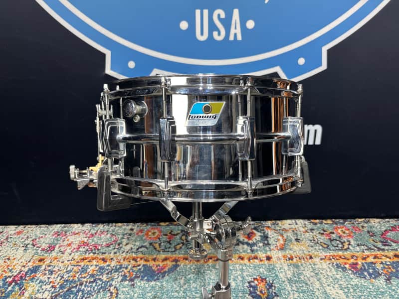 Ludwig - 6.5x14" No. 411 Super Sensitive Snare Drum 1976-1977 image 1