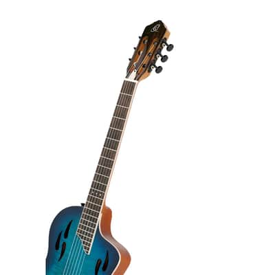 Ortega RTPDLX-FMA TourPlayer Series Solid Okoume Body Slim Neck Nylon 6-String Acoustic-Electric Guitar w/Gig Bag image 8