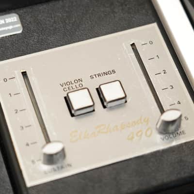 Elka Rhapsody 490 Analog String Synthesizer Keyboard 220V w/ Case & Pedal #56058 image 9