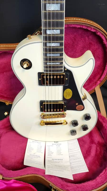 Gibson Vintage 2001 Les Paul Custom, Alpine White, Gold Hardware, w/HSC NOS image 1
