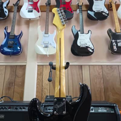 Fender Standard Stratocaster (2-Knob) with Maple Fretboard 1983 - 1984 - Black image 7