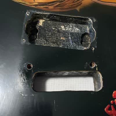 1980's Korean Kramer Striker 100st Black Single Pickup Guitar Body Floyd Ready Buffy Graphic image 7