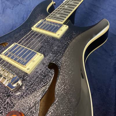 PRS SE Hollowbody Standard Piezo in Dog Hair Smokeburst with Hard Case image 3