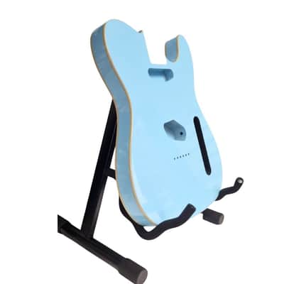 Telecaster Body, Sonic Blue and double binding, 3-piece Alder image 4