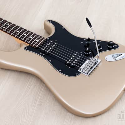 2006 Fender American Stratocaster HH Double Fat Shoreline Gold w/ S1 & Case, Big Apple image 9