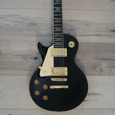 AIO SC77 Left Handed Electric Guitar - Solid Black *Cream Inlay w/SKB-56 Hard Case imagen 2
