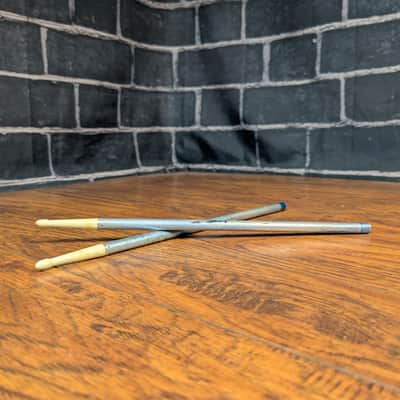 Blue Hollow Aluminum Vintage Drumsticks – Nylon Shoulder & Tip – Lightweight Metal Sticks – Fast Rebound & Bright Articulation image 2
