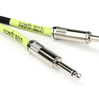 Ernie Ball P06048 Classic Straight to Straight Instrument Cable - 10 foot Black image 1