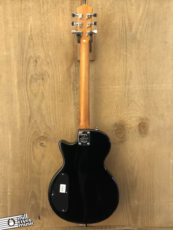 Donner DLP-124 Singlecut Electric Guitar Black w/ Gig Bag & Strap