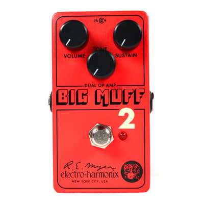 Used Electro-Harmonix EHX Big Muff Pi 2 Dual Op-Amp Fuzz Guitar Effects Pedal ♫ image 1