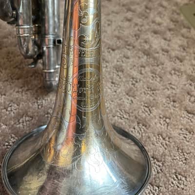 J.W. York & Sons Professional Model Cornet, Serial # 11698 image 2