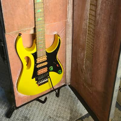 1987 Ibanez JEM777-DY Steve Vai Signature w/OHSC Great Shape!- Desert Sun Yellow image 3