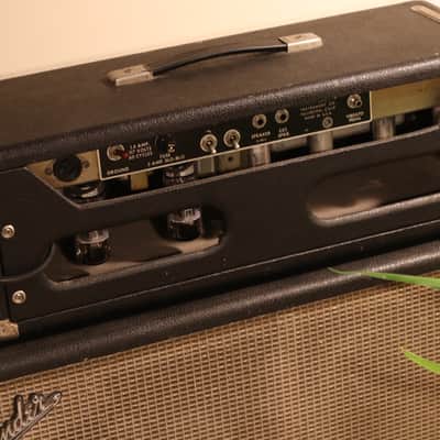 Fender Bandmaster 40-Watt 2-Channel Guitar Amp Head 1965 Black Panel image 6