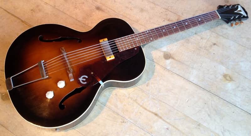 Epiphone Century 1951 Hollow body electric guitar New York pickup Soft V neck Tric case Gibson ES125 image 1