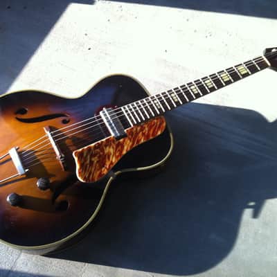 50's Silvertone Harmony H58 H50 Archtop - Gibson P-13 Pickup - Tortoiseshell Headstock - See Video image 1